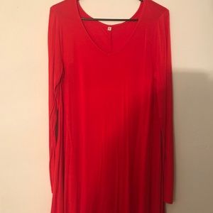 Women’s red dress